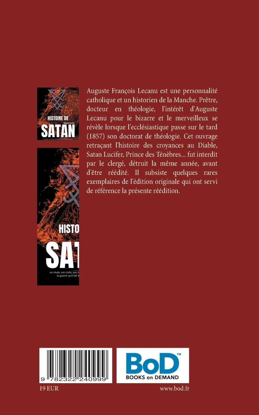 Rückseitencover Histoire de Satan