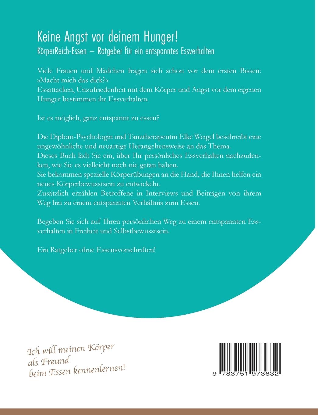 Rückseitencover Keine Angst vor deinem Hunger