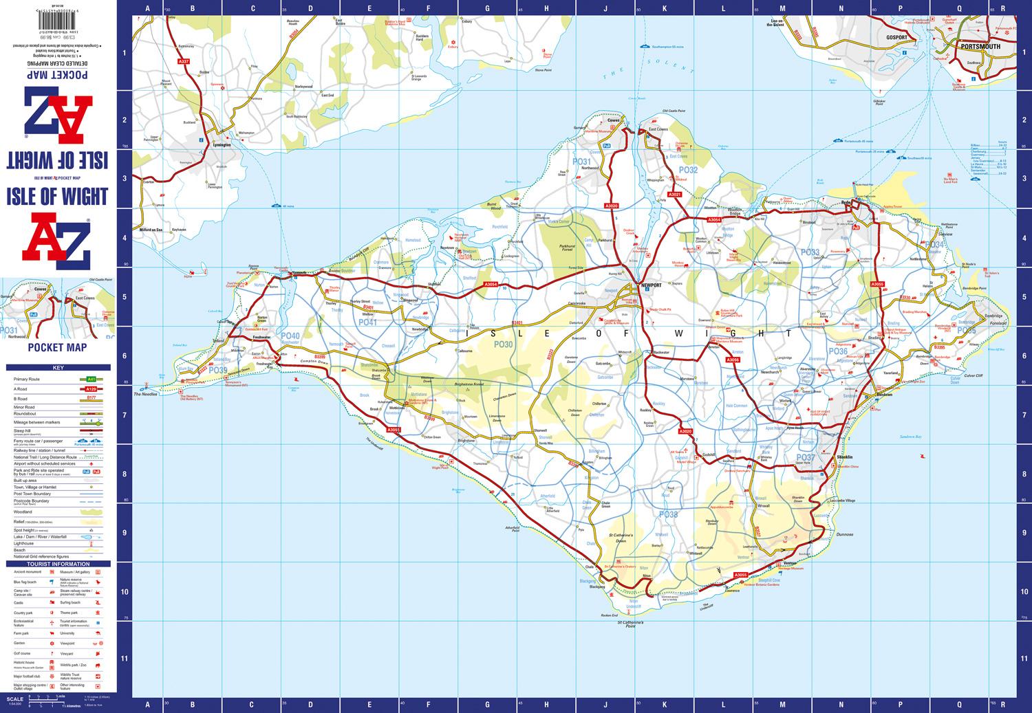 Beispielinhalt (Bild) Isle of Wight Pocket Map
