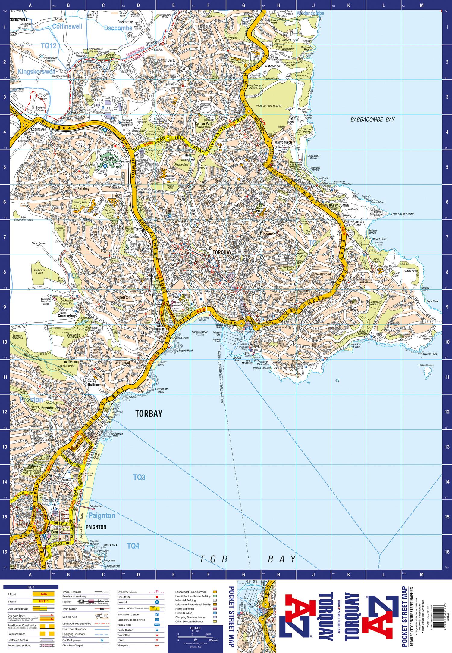 Beispielinhalt (Bild) Torquay Pocket Street Map