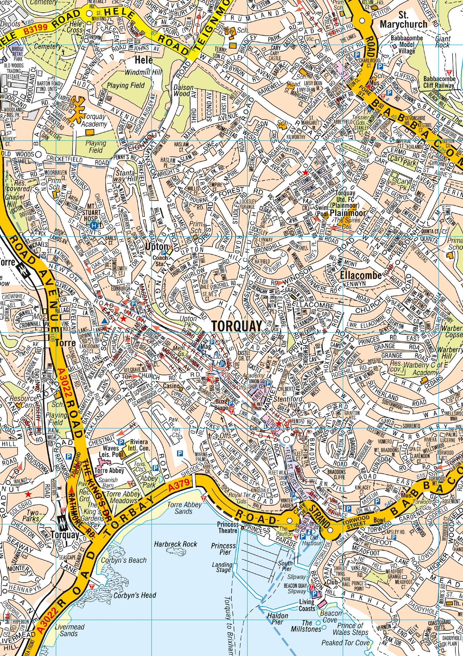 Beispielinhalt (Bild) Torquay Pocket Street Map
