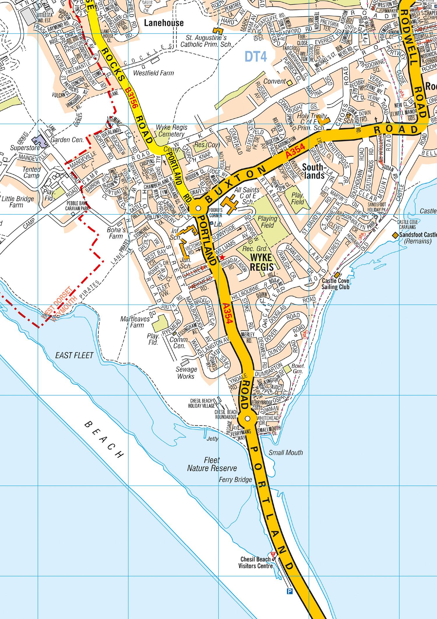 Beispielinhalt (Bild) Weymouth Pocket Street Map