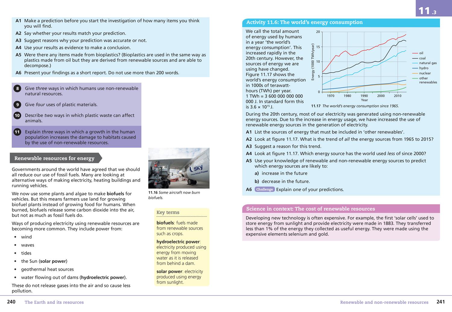 Beispielinhalt (Bild) Collins Cambridge Lower Secondary Science - Lower Secondary Science Student's Book: Stage 8