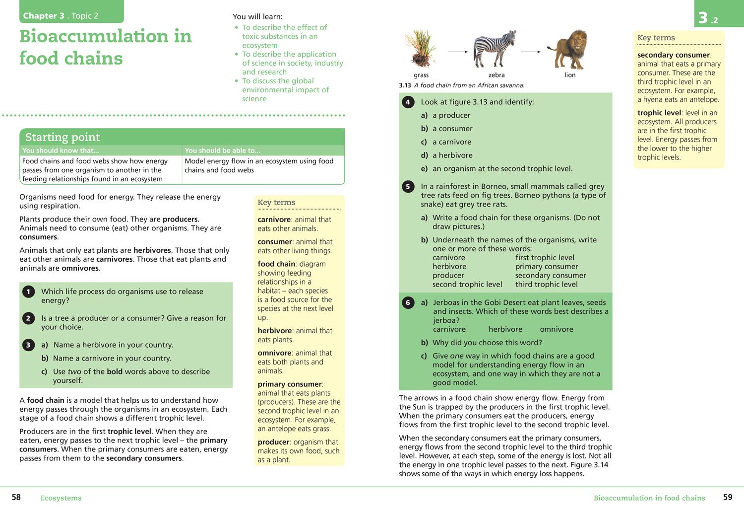 Beispielinhalt (Bild) Collins Cambridge Lower Secondary Science - Lower Secondary Science Student's Book: Stage 8