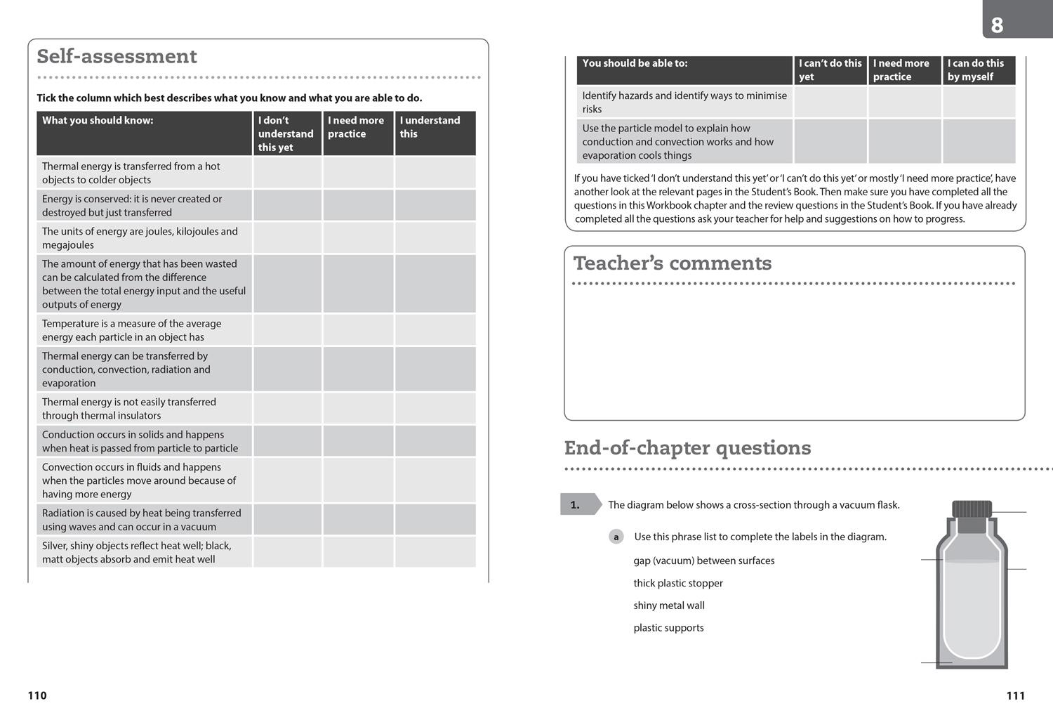 Beispielinhalt (Bild) Collins Cambridge Lower Secondary Science - Lower Secondary Science Workbook: Stage 9