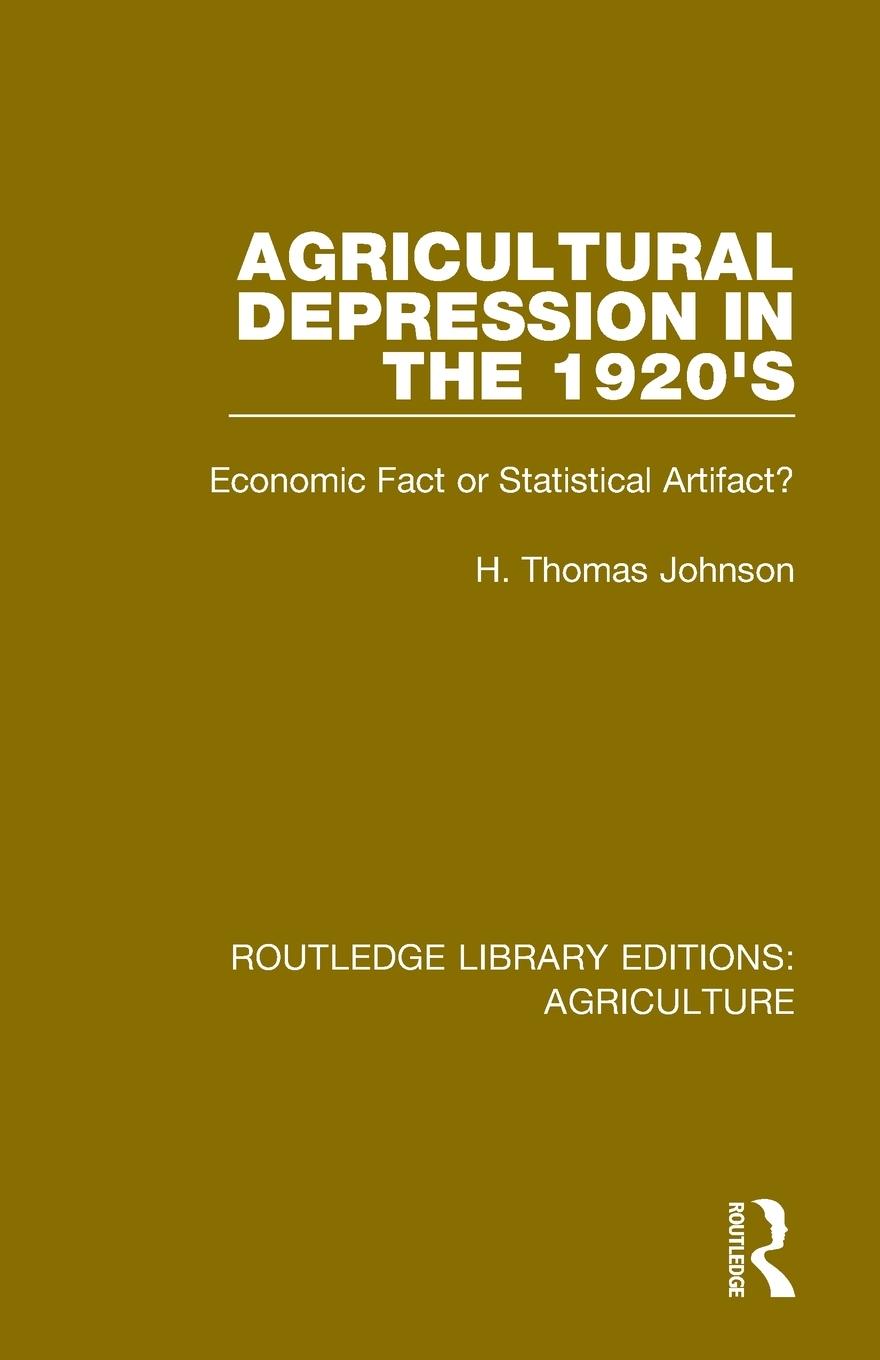 Vorderes Coverbild Agricultural Depression in the 1920's