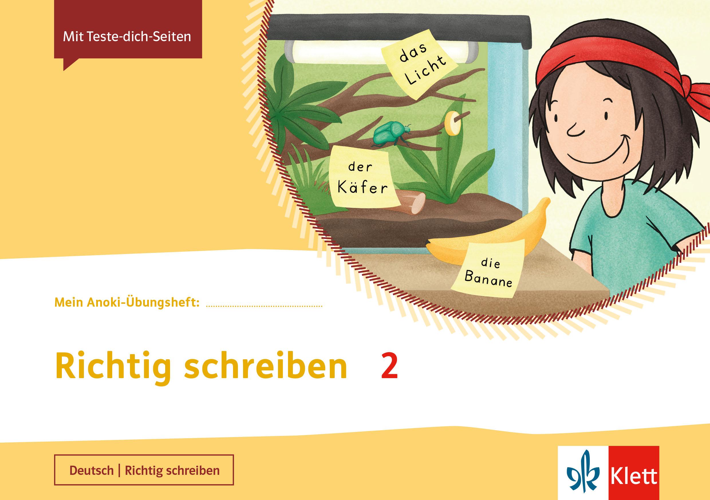 Vorderes Coverbild Mein Anoki-Übungsheft. Richtig schreiben 2. Übungsheft Klasse 2