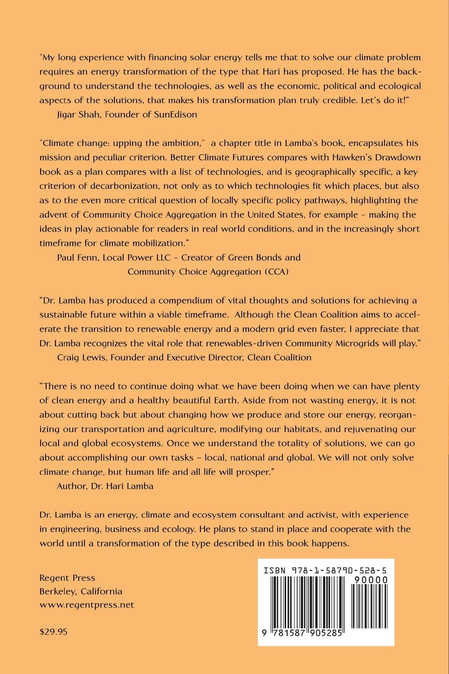 Rückseitencover Brighter Climate Futures