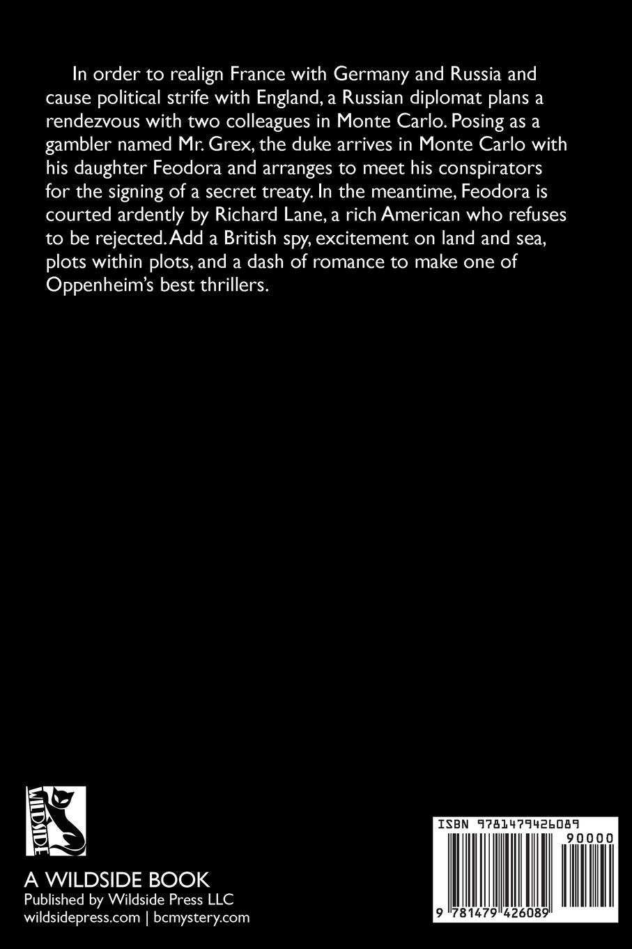 Rückseitencover Mr. Grex of Monte Carlo