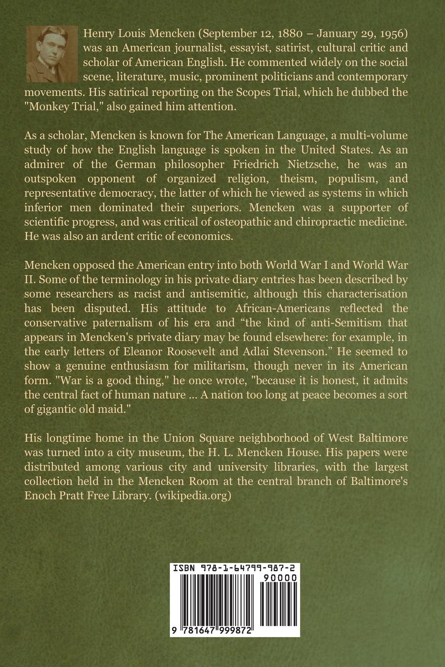 Rückseitencover A Book of Prefaces