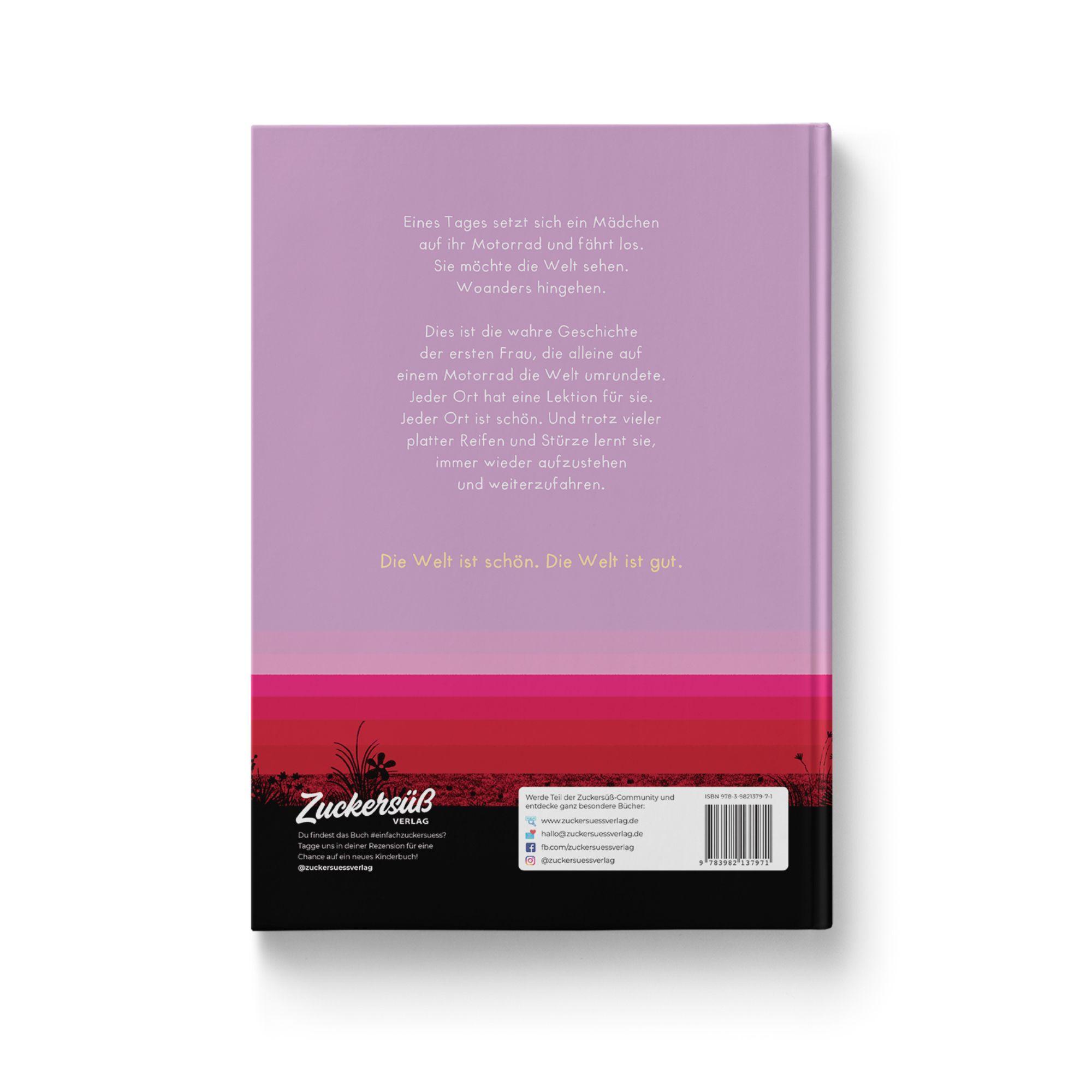 Beispielinhalt (Bild) Das Mädchen auf dem Motorrad