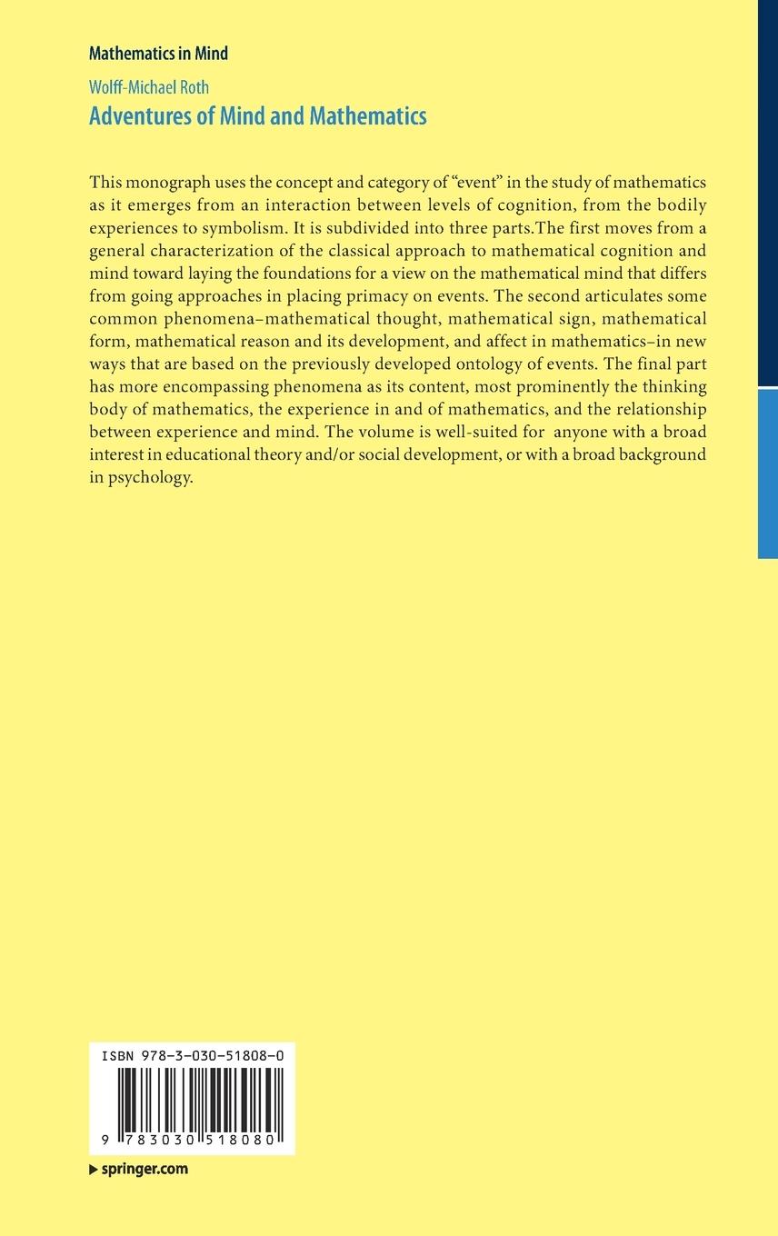 Rückseitencover Adventures of Mind and Mathematics