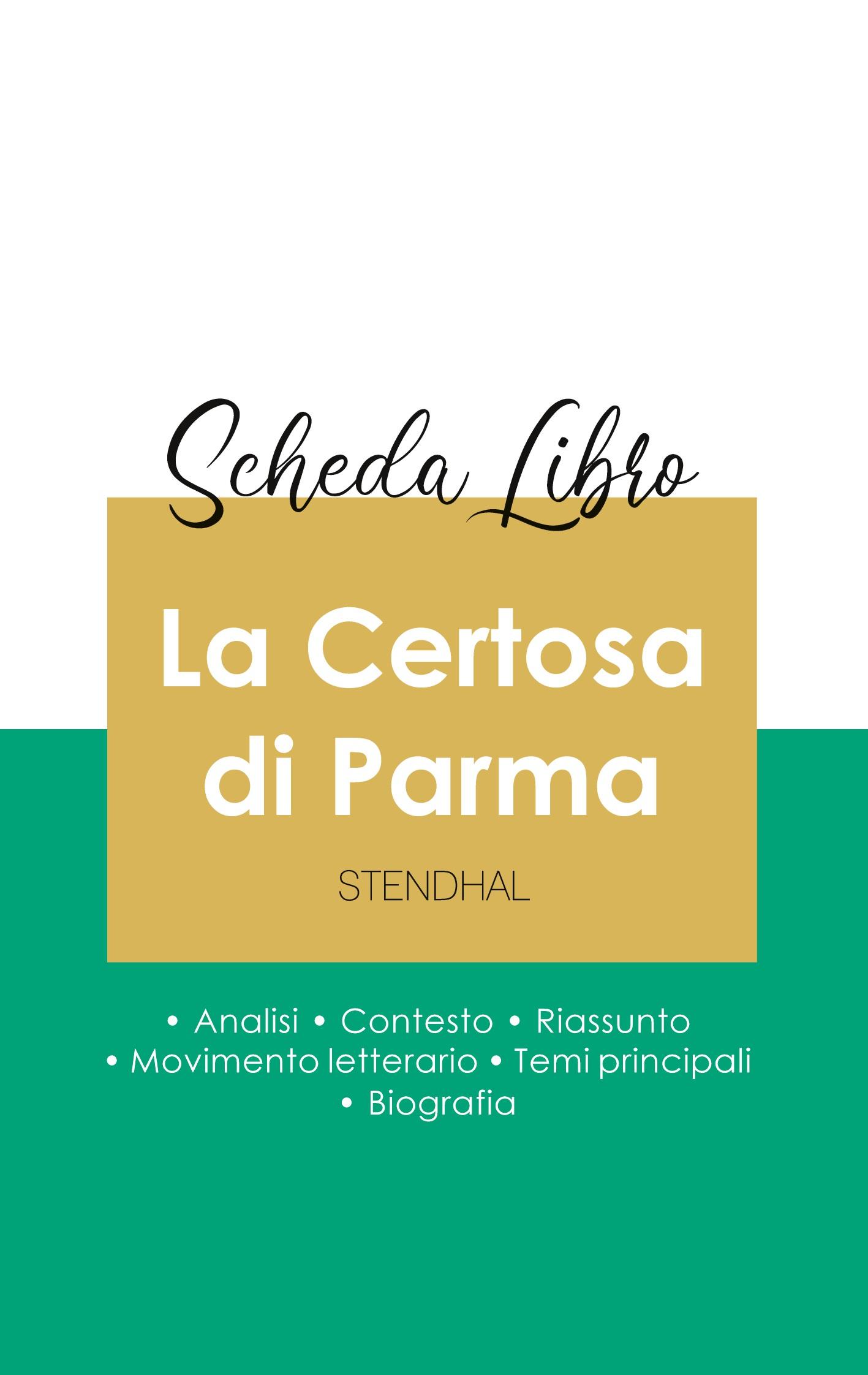 Vorderes Coverbild Scheda libro La Certosa di Parma di Stendhal (analisi letteraria di riferimento e riassunto completo)