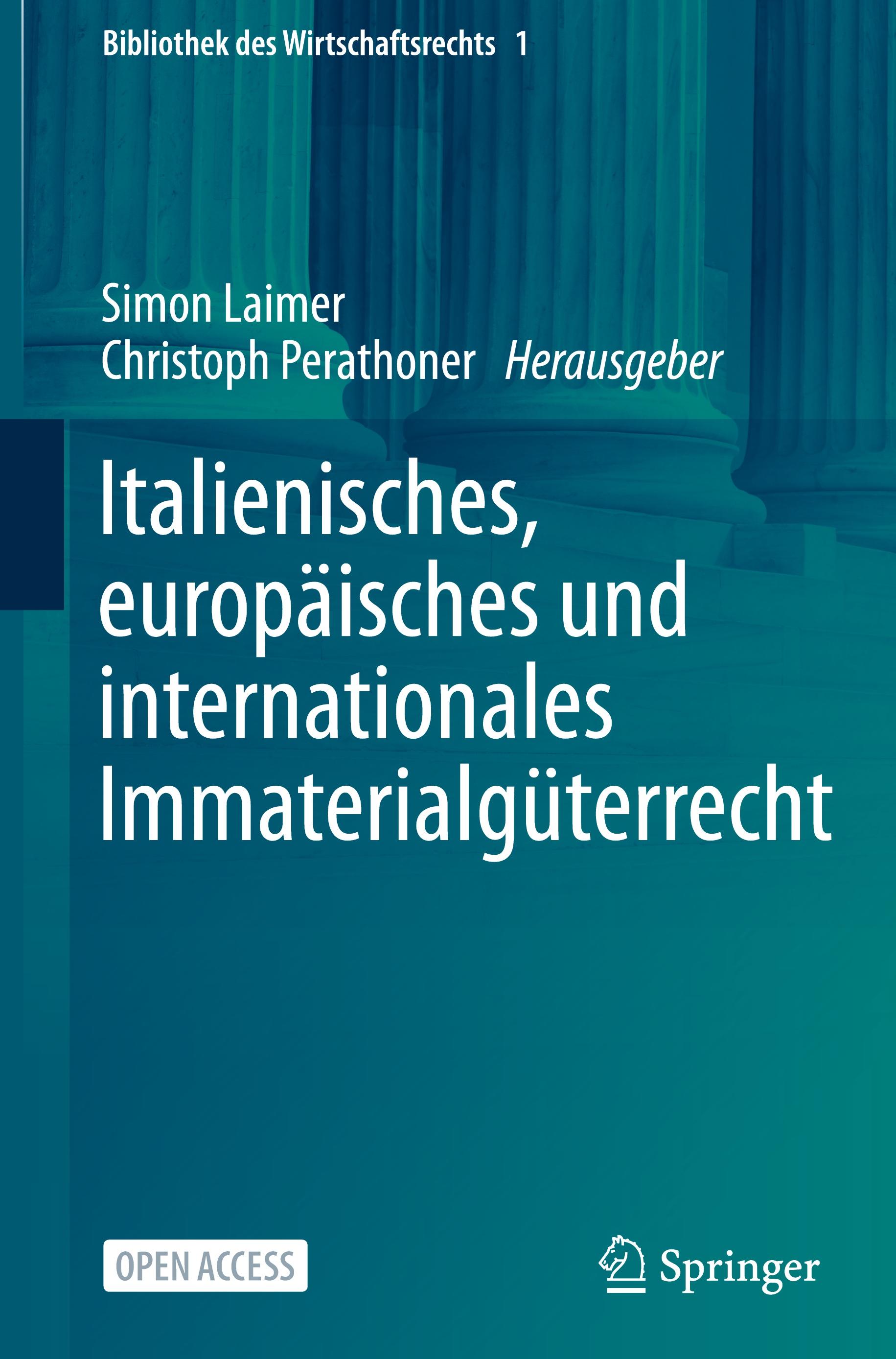 Vorderes Coverbild Italienisches, europäisches und internationales Immaterialgüterrecht
