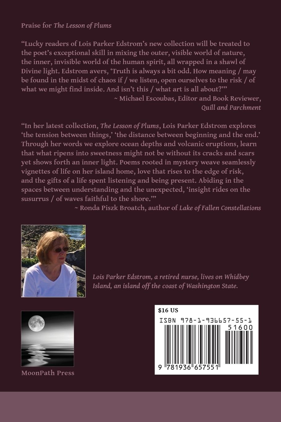 Rückseitencover The Lesson of Plums