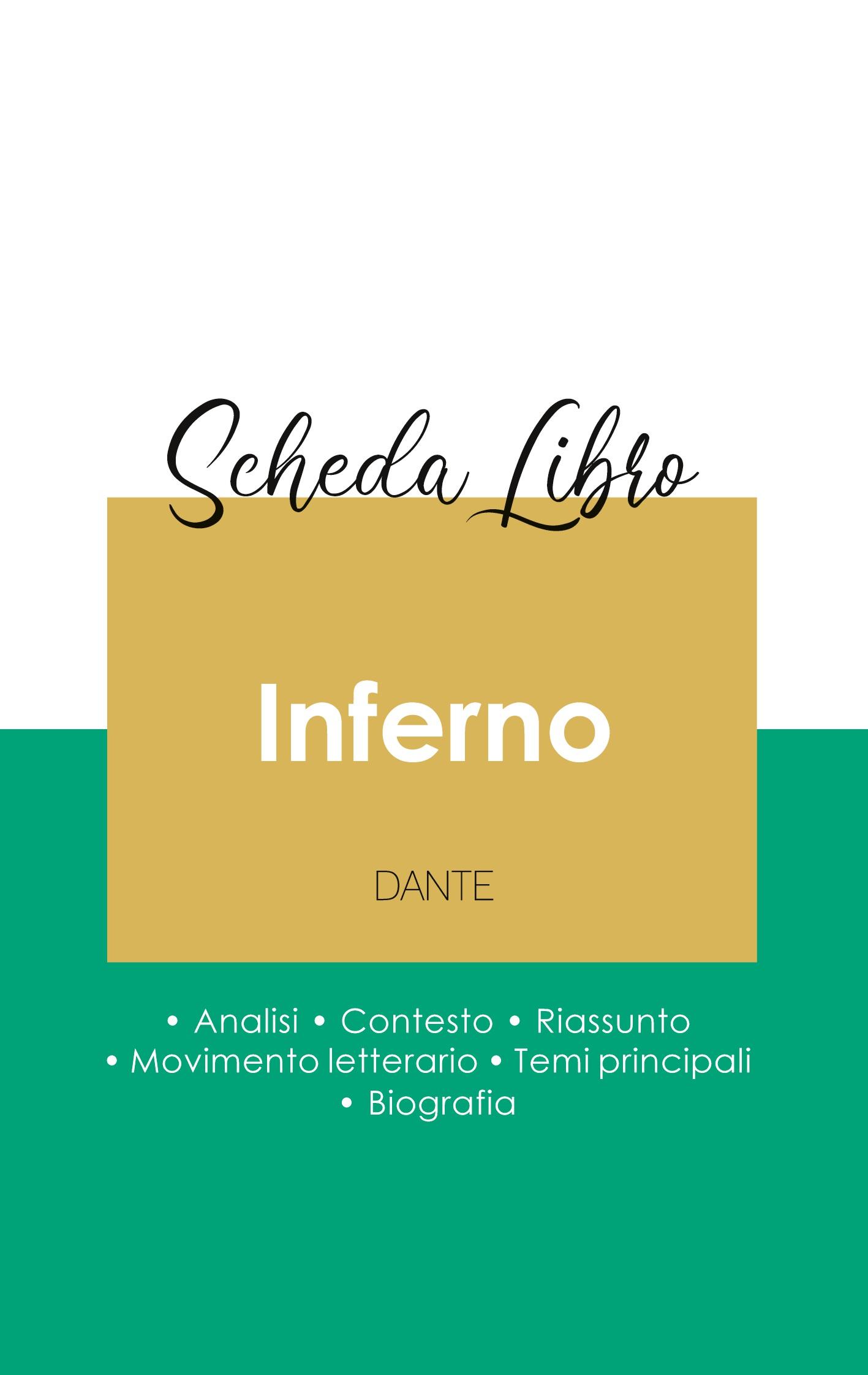Vorderes Coverbild Scheda libro Inferno nella Divina commedia di Dante (analisi letteraria di riferimento e riassunto completo)