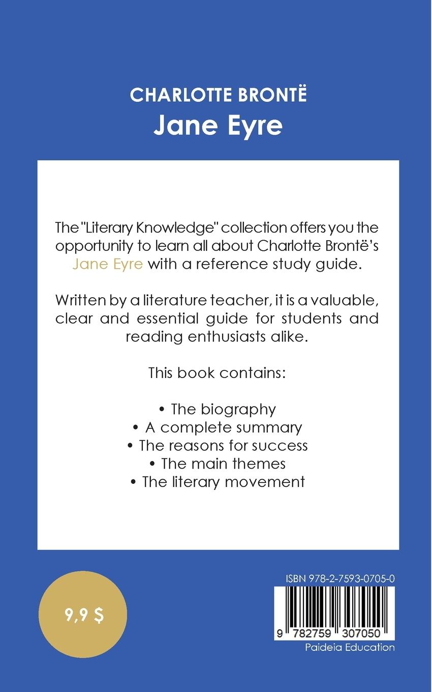Rückseitencover Study guide Jane Eyre by Charlotte Brontë (in-depth literary analysis and complete summary)