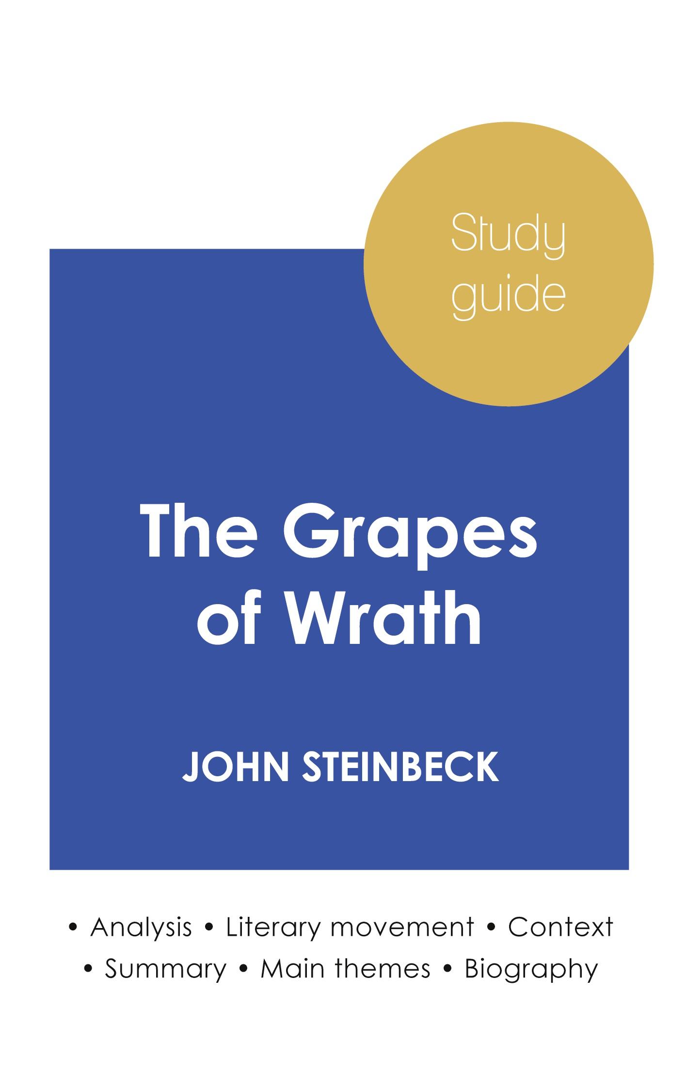 Vorderes Coverbild Study guide The Grapes of Wrath by John Steinbeck (in-depth literary analysis and complete summary)