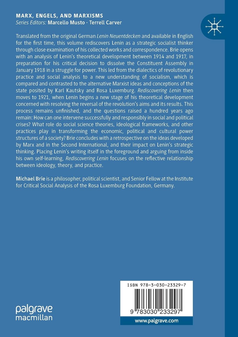 Rückseitencover Rediscovering Lenin