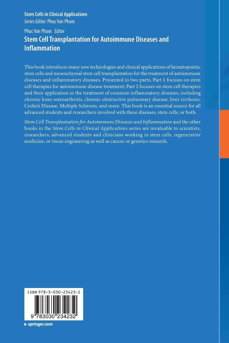 Rückseitencover Stem Cell Transplantation for Autoimmune Diseases and Inflammation