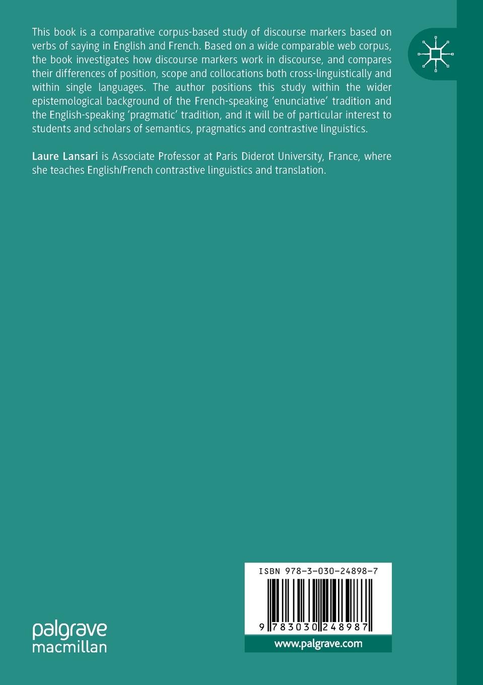 Rückseitencover A Contrastive View of Discourse Markers