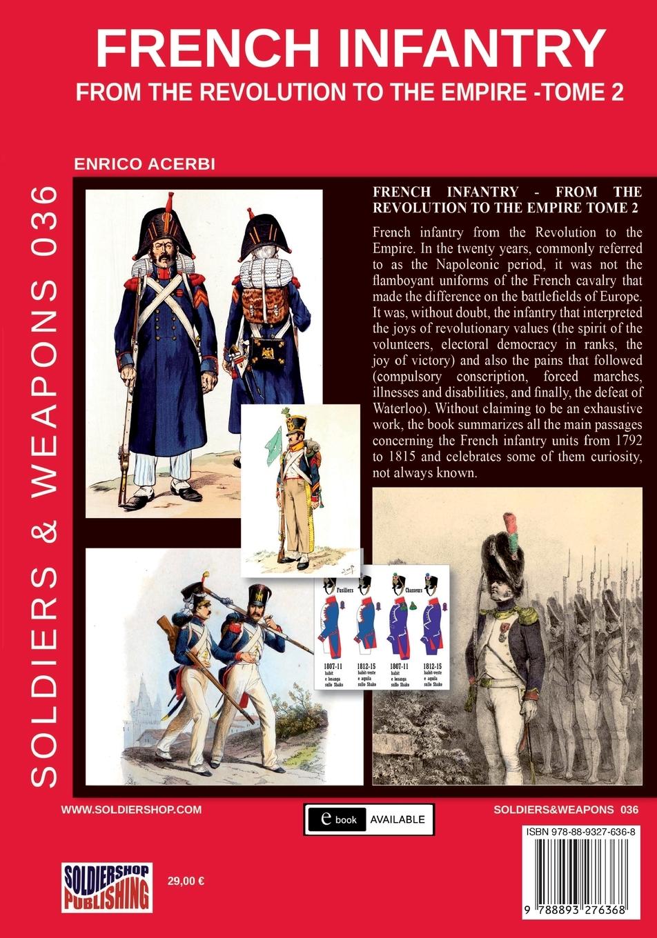 Rückseitencover French infantry from the Revolution to the Empire - Tome 2