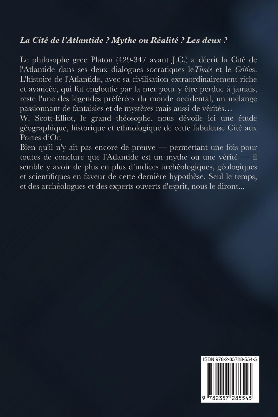 Rückseitencover L'Histoire de l'Atlantide