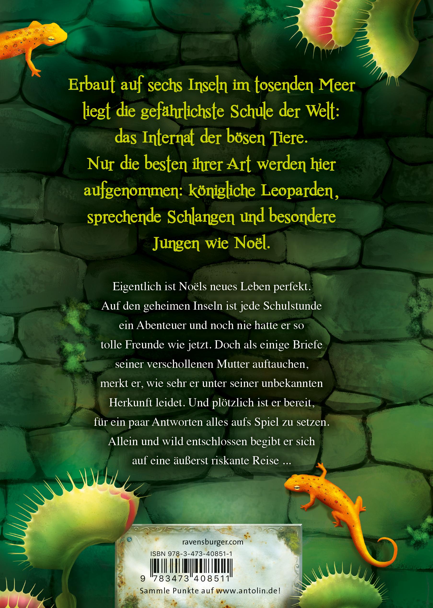 Rückseitencover Internat der bösen Tiere, Band 3: Die Reise