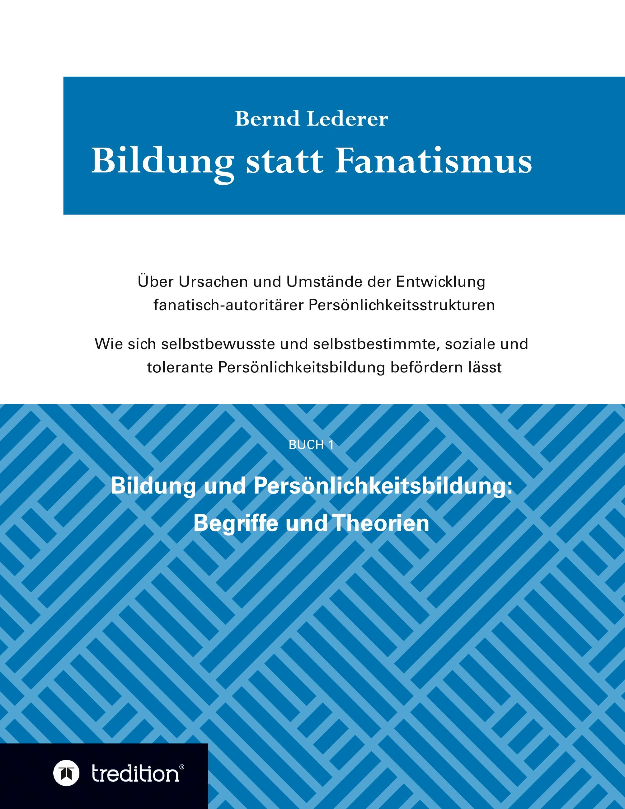 Vorderes Coverbild Bildung statt Fanatismus