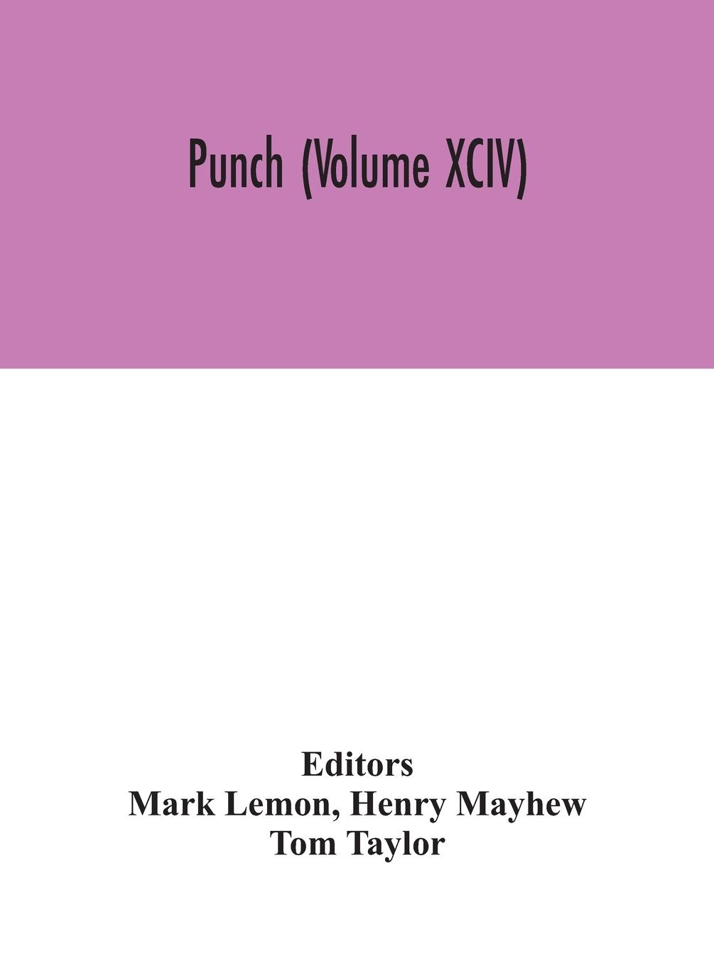 Vorderes Coverbild Punch (Volume XCIV)