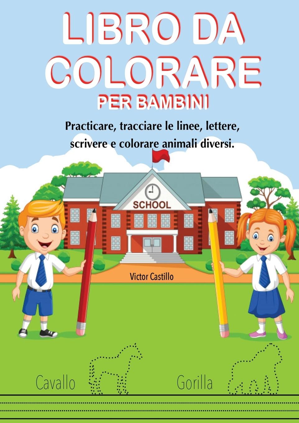 Vorderes Coverbild LIBRO DA COLORARE PER BAMBINI