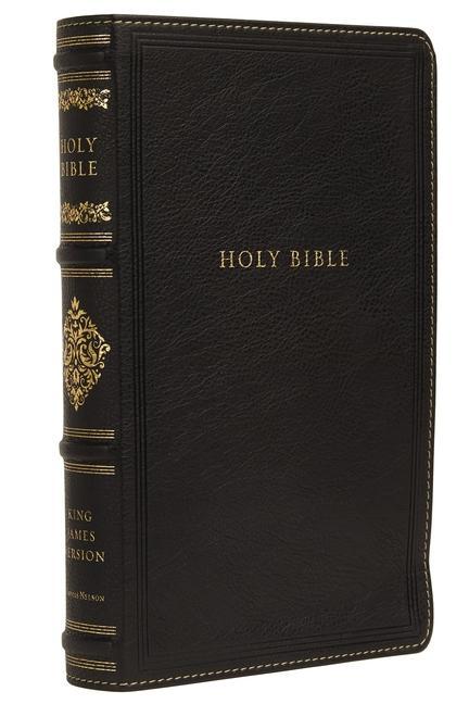 Vorderes Coverbild Kjv, Sovereign Collection Bible, Personal Size, Leathersoft, Black, Red Letter Edition, Comfort Print