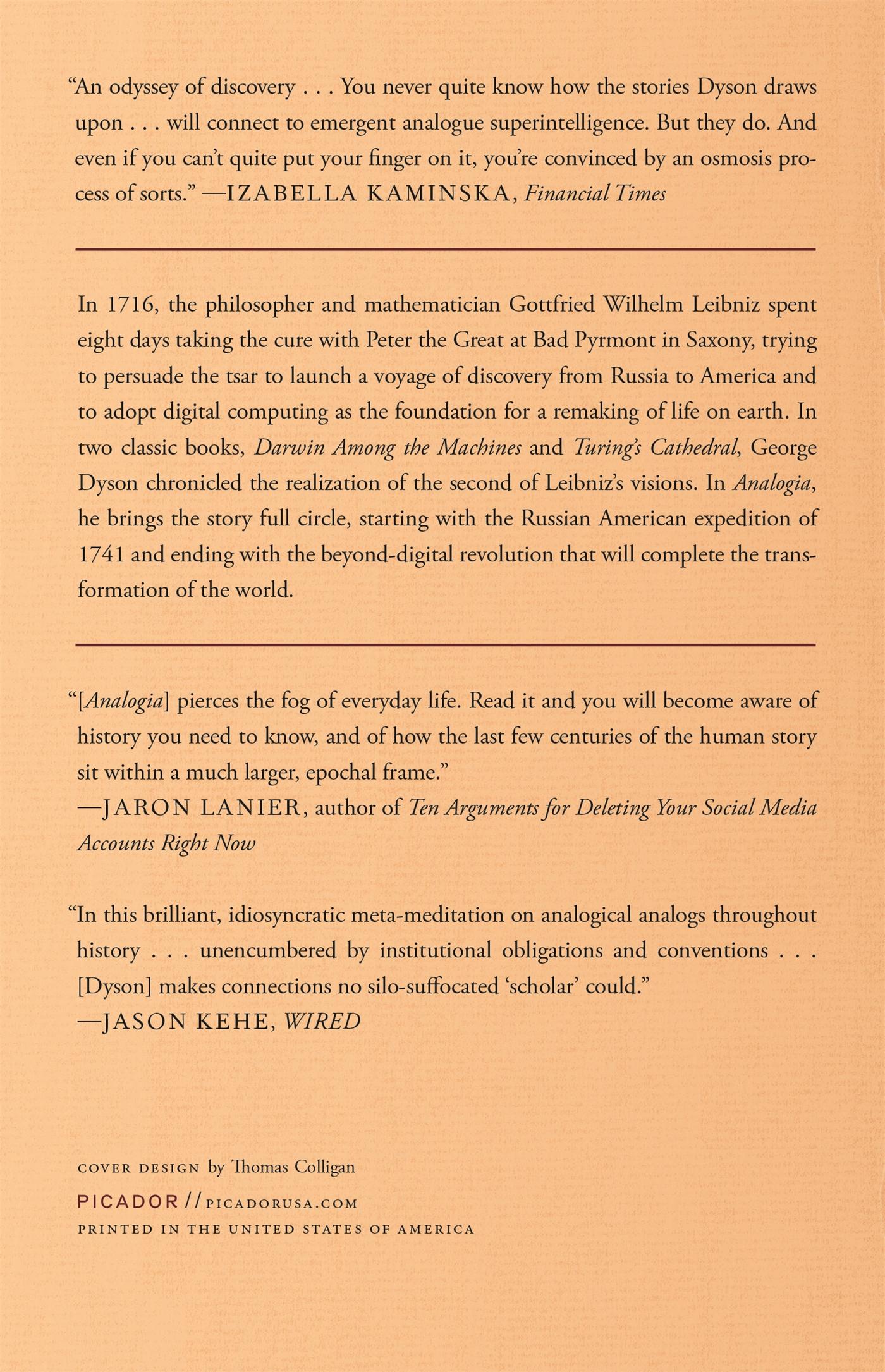 Rückseitencover Analogia