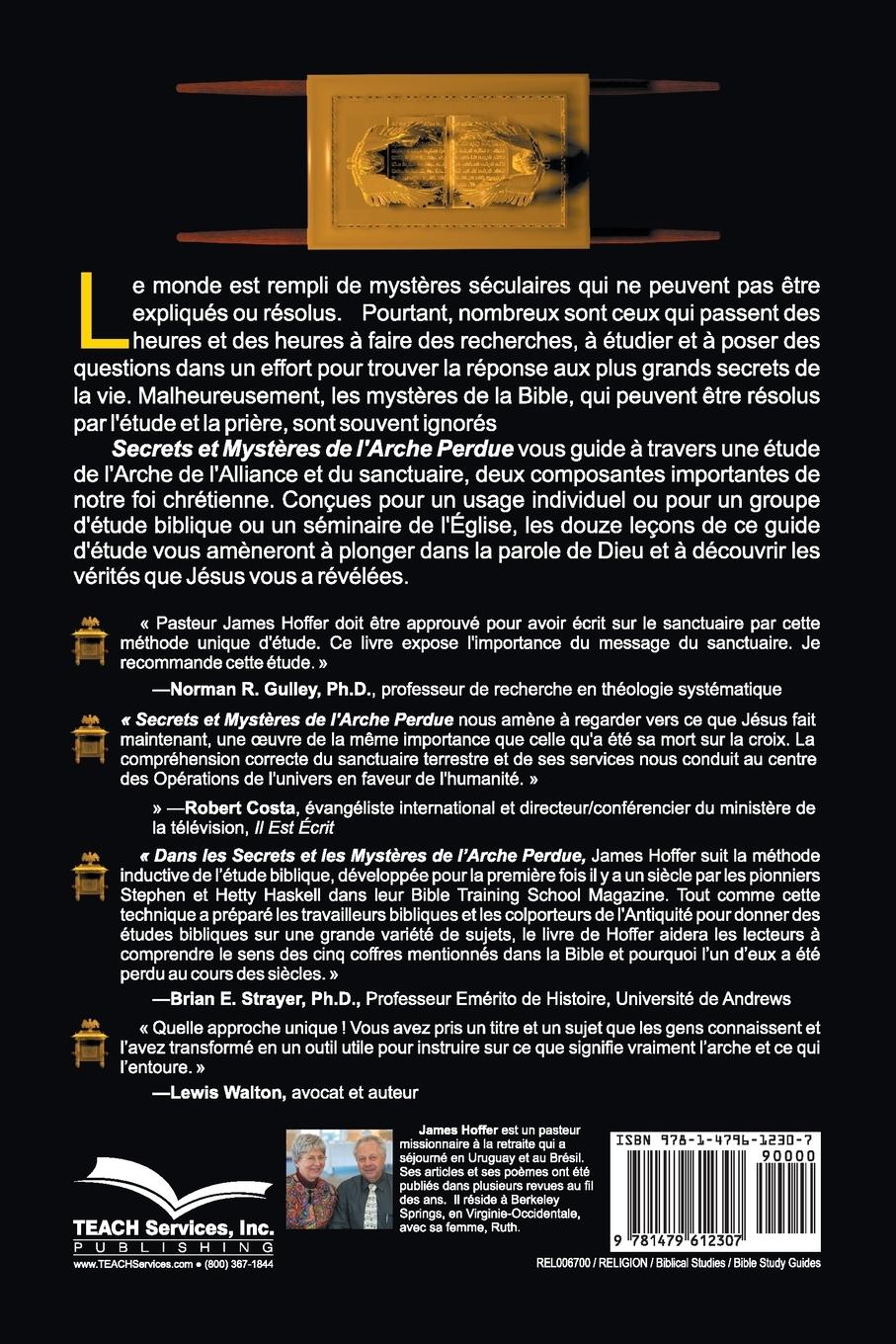 Rückseitencover Secrets et  Mystères de  L'Arche Perdue