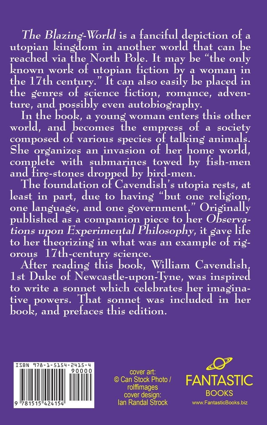 Rückseitencover The Description of a New World called The Blazing-World