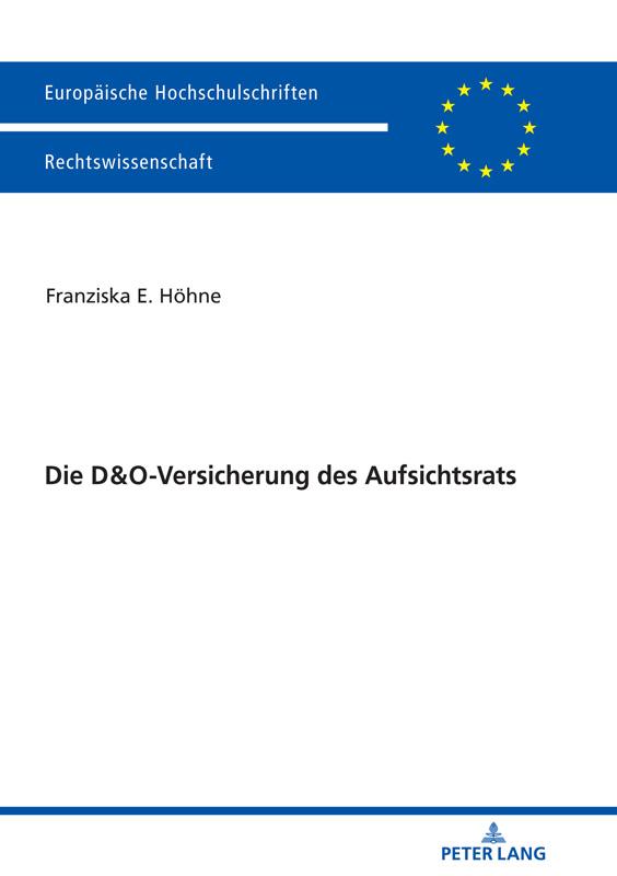 Vorderes Coverbild Die D&O-Versicherung des Aufsichtsrats