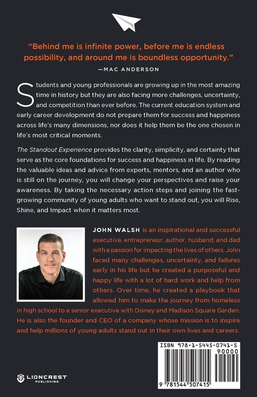 Rückseitencover The Standout Experience