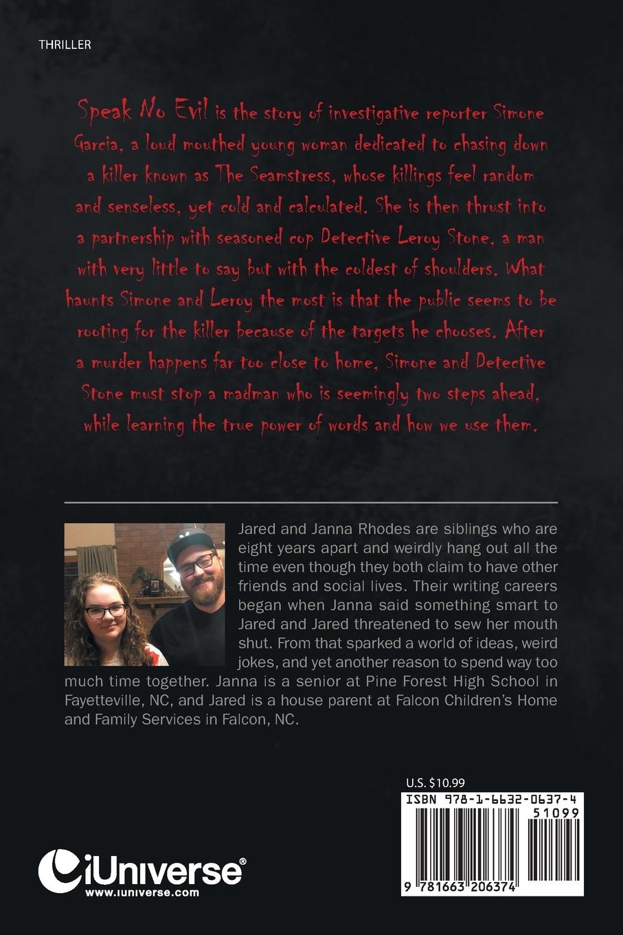 Rückseitencover Speak No Evil