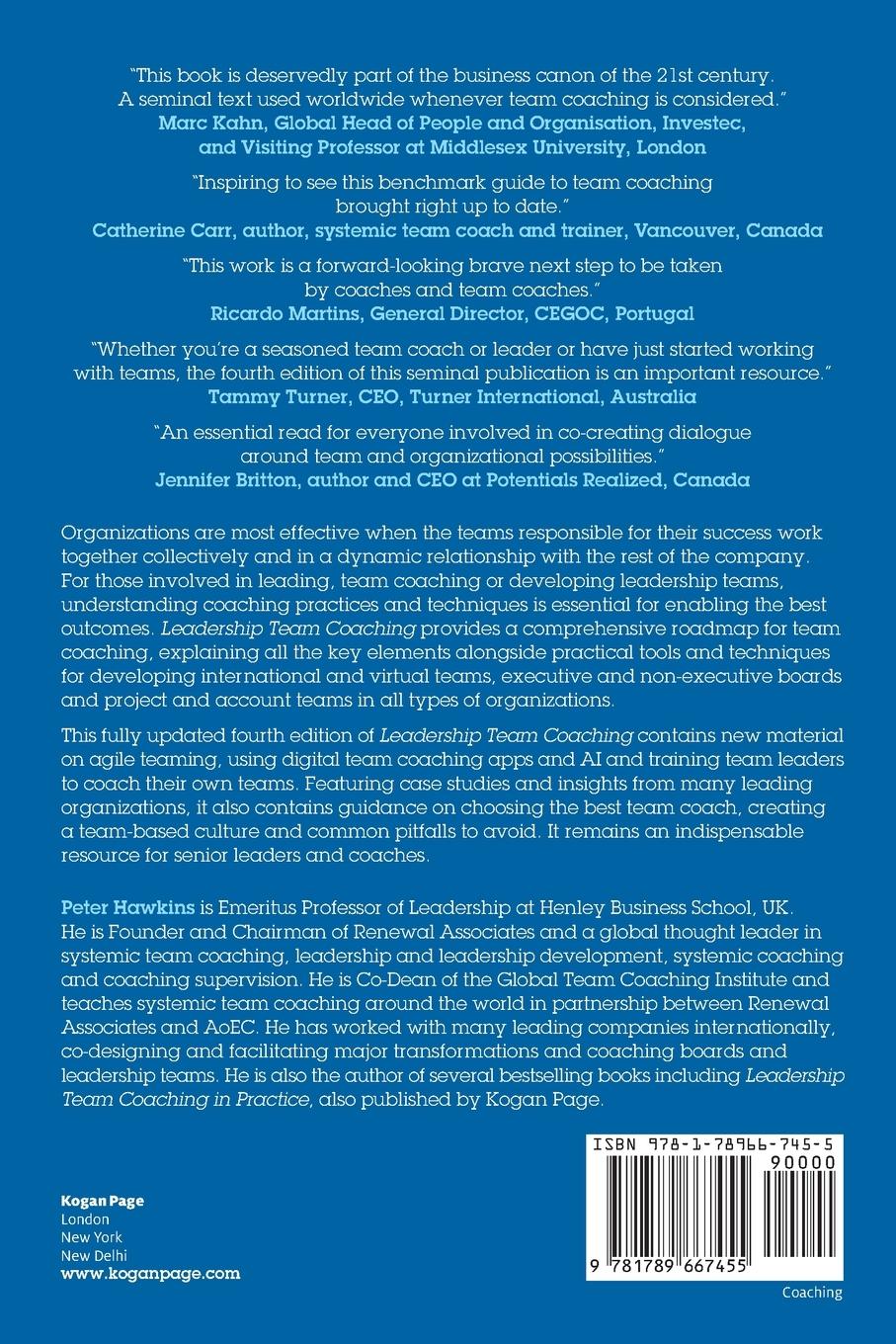 Rückseitencover Leadership Team Coaching
