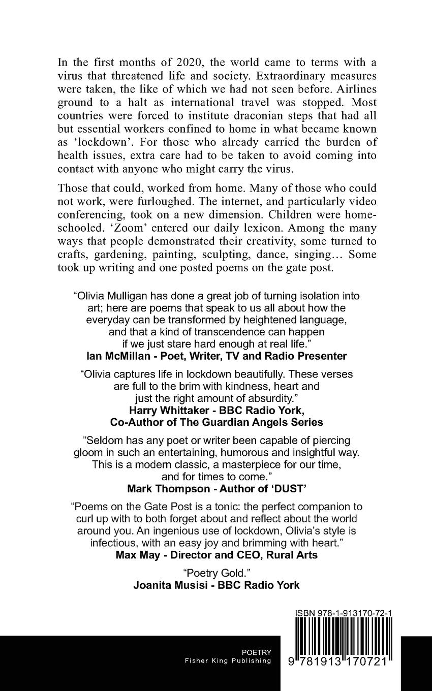 Rückseitencover POEMS ON THE GATE POST