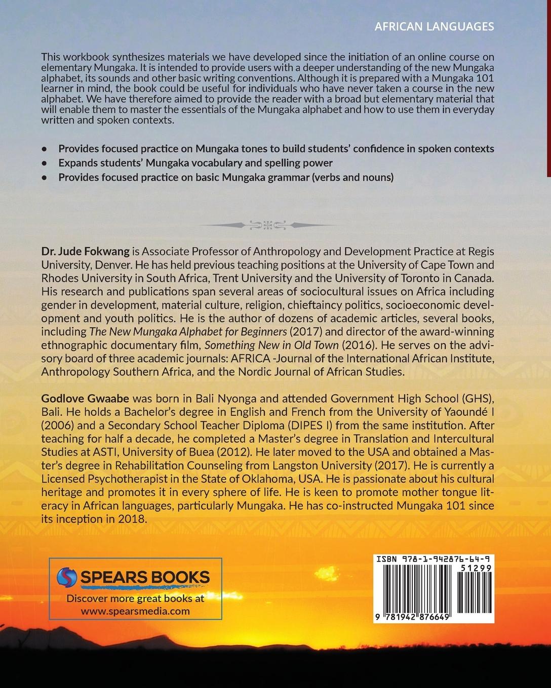 Rückseitencover The Mungaka Alphabet Workbook