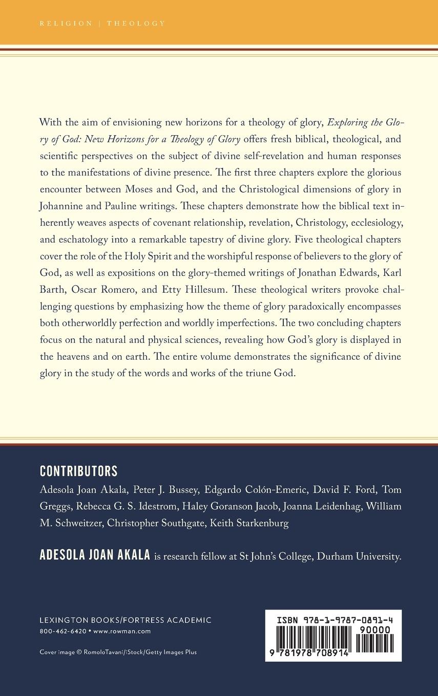Rückseitencover Exploring the Glory of God