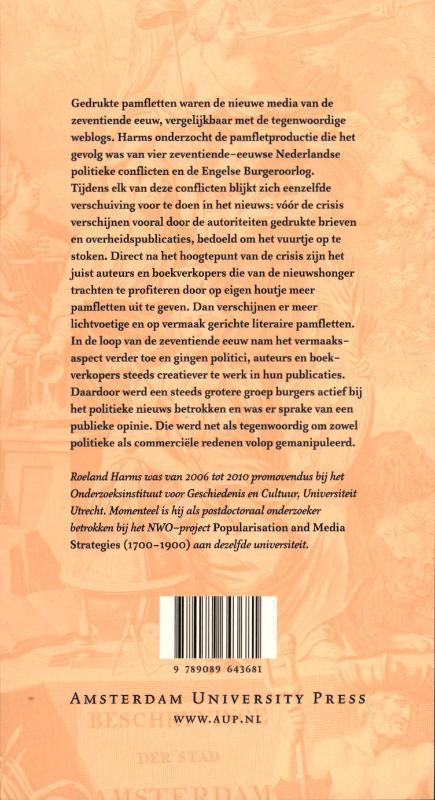 Rückseitencover Pamfletten En Publieke Opinie