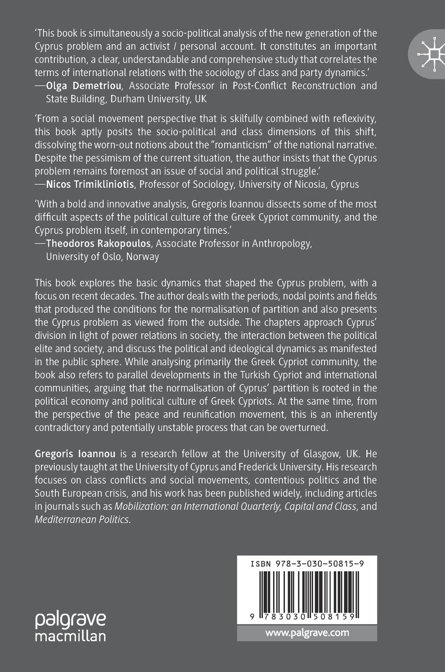 Rückseitencover The Normalisation of Cyprus' Partition Among Greek Cypriots