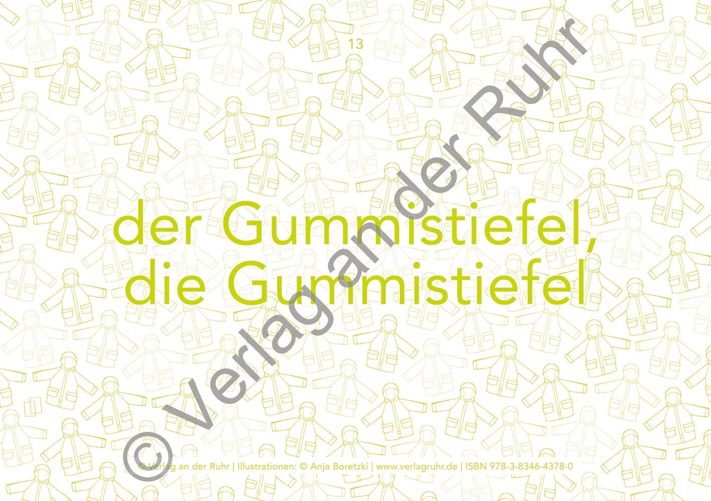 Beispielinhalt (Bild) Bildkarten zur Sprachförderung: Kleidung