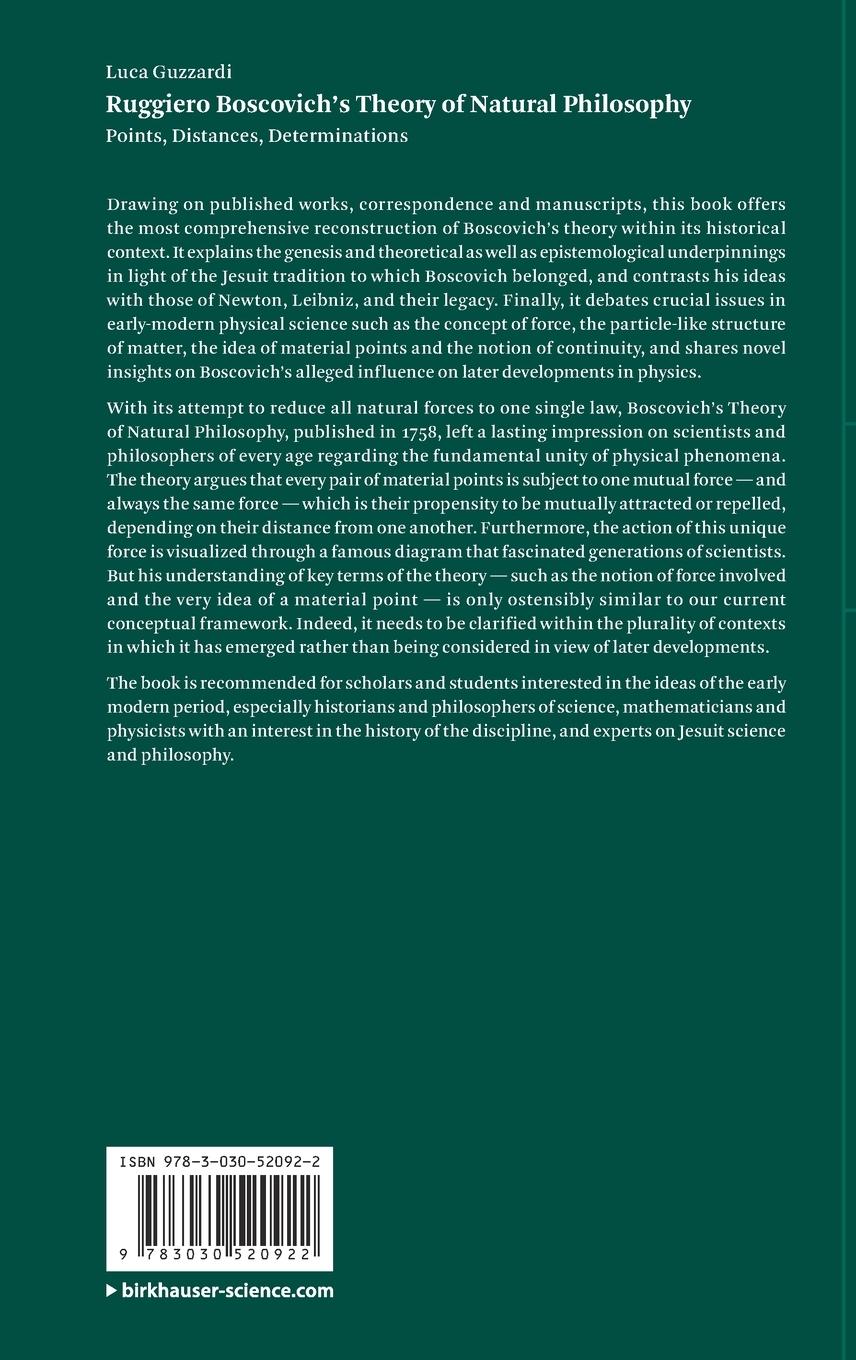 Rückseitencover Ruggiero Boscovich's Theory of Natural Philosophy