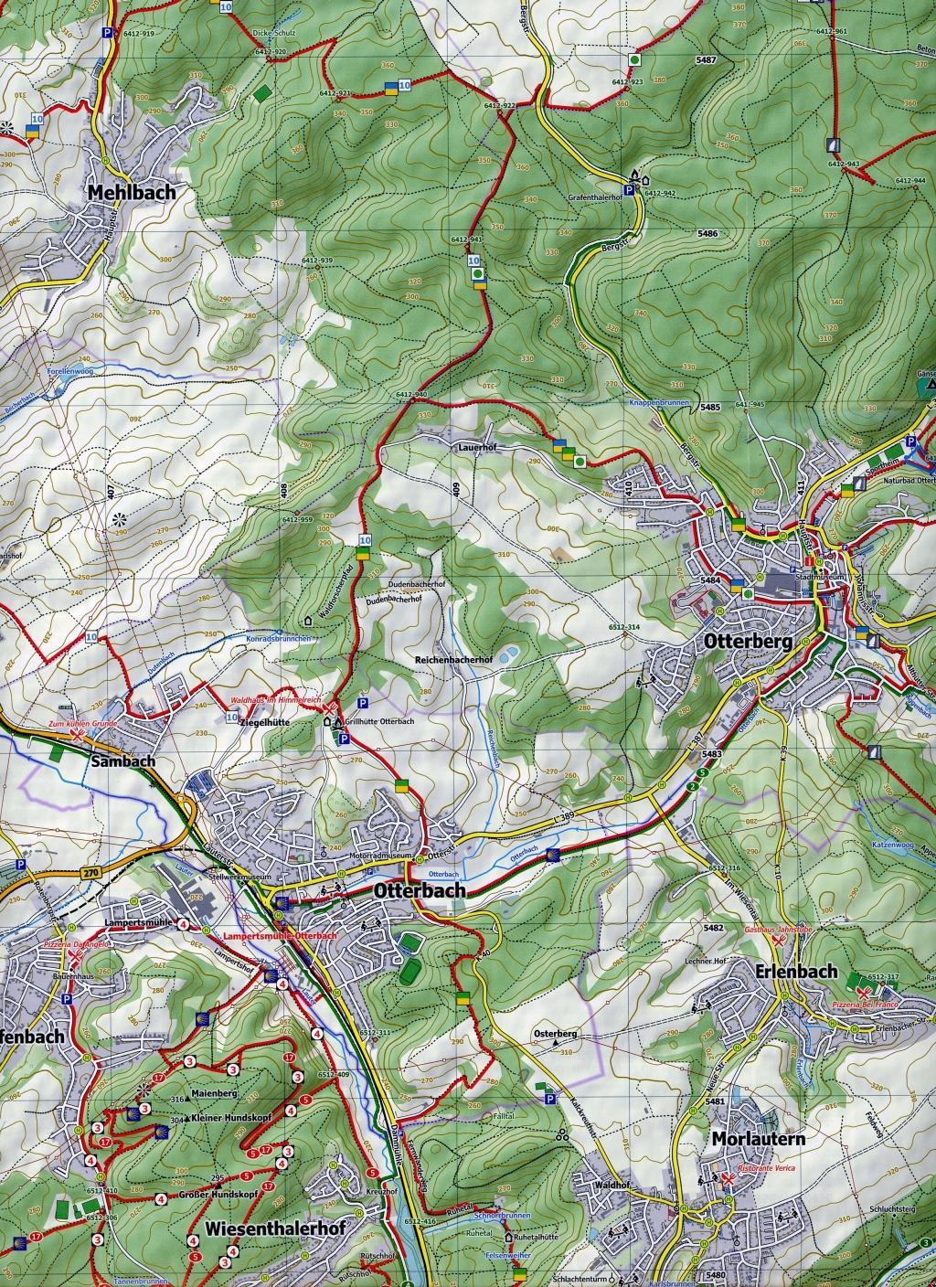 Beispielinhalt (Bild) Pfälzerwald 3. Blatt 41-548, 1 : 25 000