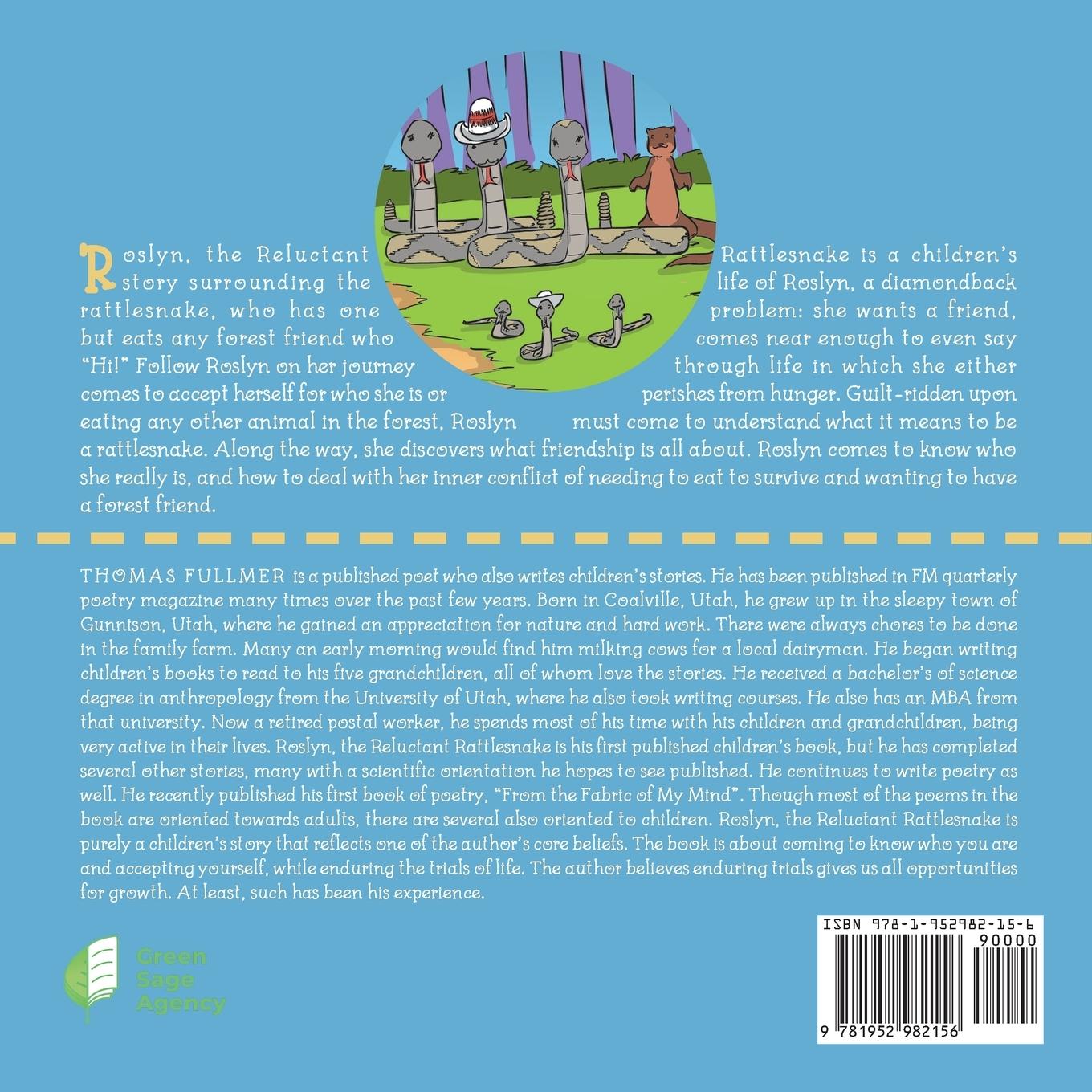 Rückseitencover Roslyn, the Reluctant Rattlesnake