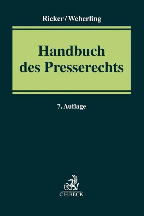 Vorderes Coverbild Handbuch des Presserechts