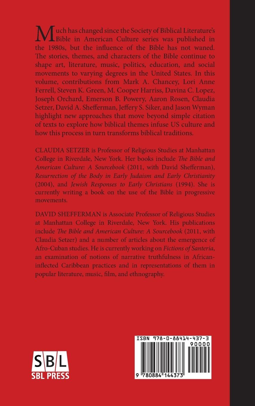 Rückseitencover The Bible in the American Experience